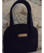 ST JOHN Mini Fabric Little Black Dressy Nylon Zipper Around Goldtone Logo - €8,09 EUR