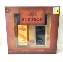 STETSON SET 2Pc&#39;s Original + Black 3.4 fl oz Body Fragance each Boxed - £18.85 GBP