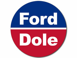 4&quot; Ford Dole 1976 Gop Car Bumper Sticker Decal Vintage Look - £12.04 GBP