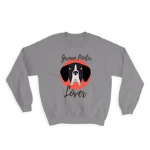 German Pointer Lover : Gift Sweatshirt Dog Cartoon Funny Owner Heart Cute Pet Mo - £22.63 GBP