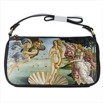 Birth Of Venus Botticelli Art Black Shoulder Clutch Bag Purse Handbag - £33.56 GBP