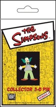 The Simpsons TV Show Krusty Figure 3-D Rubberized Pin NEW UNUSED - £4.66 GBP
