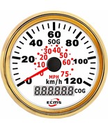 Marine Boat Auto GPS Speedometer Speed Meter Gauge 85mm 60KMH 40MPH 9-32... - $89.86 CAD