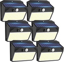 Solar Lights Outdoor 150 LED 6 Pack Solar Motion Sensor Outdoor Lights w... - £48.98 GBP