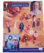 FRIENDSHIP DOLLS  Suzanne McNeill Design Originals #2162 embroidery flos... - £4.25 GBP