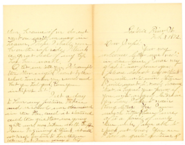 1892 Handwritten letter Santon&#39;s River Vermont VT - £45.97 GBP