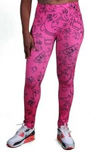 Pantaloni Stretch Sexy In Poliestere Con Stampa Fly Hommage Rosa Caldo - $14.99