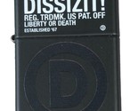 Dissizit! Los Angeles Black Registered D Zippo Lighter 2011 Slick New in... - $29.98