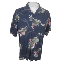 Cherokee vintage Men Hawaiian camp shirt p2p 26 XL aloha tropical floral rayon - £19.54 GBP