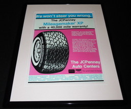 1980 JC Penney Mileagemaker Tires Framed 11x14 ORIGINAL Vintage Advertis... - £27.12 GBP