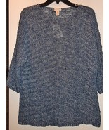 CHICO&#39;S TEDDIE TEXTURE PULLOVER SWEATER NWT CHICOS 2 M/L - $20.00