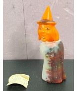 Rosen Halloween Witch Blow mold Candy Container Full Vintage Read - £31.13 GBP