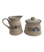 Vintage 1980s International Tableworks England Sugar Bowl with Lid & Creamer - $29.00