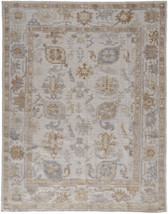 5' X 8' Ivory Floral Hand Knotted Area Rug - $834.49