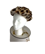 Modiste Chapeau Animal Print Pillbox Beret Hat 1960s With Original Box - £64.21 GBP