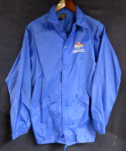 VTG Amoco Oil Gas Blue Nylon Windbreaker Jacket Men&#39;s M Aristo Jac - Mad... - $14.80