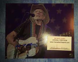 Willie Nelson Hand Signed Autograph 8x10 Photo COA - £118.19 GBP