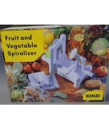 KINZI Fruit and Vegetable Spiralizer/Slicer with 3 Blade Attachements Ne... - $9.40