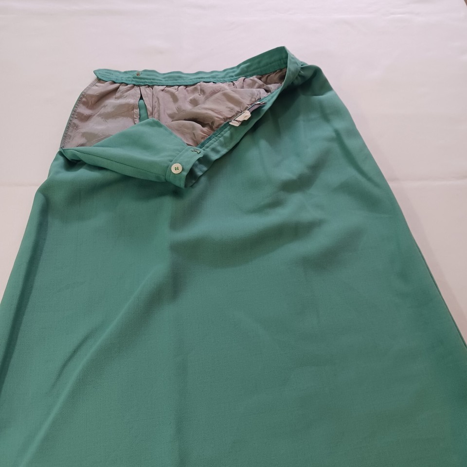 Vintage Evan-Picone Women's Green A-Line Skirt Union Label Made In USA Size 10 Item image 11