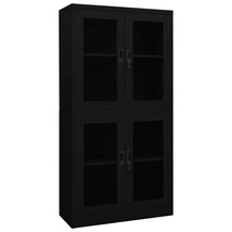  Office Cabinet Black Steel Large Filing Cabinet Rectangular - $7,749.31 MXN