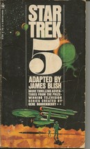 Star Trek 5 4th Print ORIGINAL Vintage 1972 Paperback Book James Blish   - $9.89
