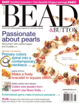 Bead &amp; Button Magazine Aug 2005 #68 Pearls Passion Square Stitch Wire Jewelry - £5.02 GBP