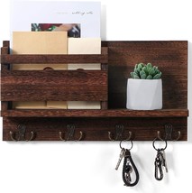 Key and Mail Holder for Wall Decorative Organizer Wooden Letter Sorter Organizer - £28.93 GBP