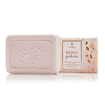 Thymes Goldleaf Gardenia perfumed triple milled bar soap 7oz - $18.00