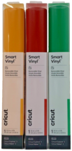 New Cricut Smart Vinyl Removable 3 Roll Bundle Lot For Explore 3 &amp; Maker... - $24.95