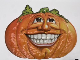 Vintage Beistle Halloween Jack O Lantern 3D Smile Pumpkin Molded Plastic 1998 - £11.03 GBP