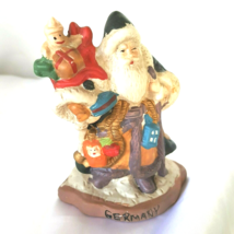 German Vintage  Santa Victorian Christmas Village Figurine Unbranded Miniature  - £14.38 GBP