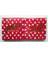 Red White Hearts Love (40) Napkins Hugs Kisses Valentines XOXO Pier 1 se... - £7.20 GBP