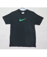 VTG 90s Big Nike Center Swoosh Short Sleeve Black T Shirt USA White Tag ... - £18.64 GBP