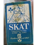 Skat 32 Blatt  No.2240 Französisches Bild Vintage Deck Vgc - $9.40