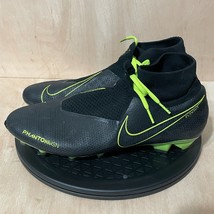 Nike Phantom VSN FG/MG Soccer Cleats Mens Size 10.5 Sneakers AO3258-007 Black - £29.14 GBP