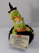 Hallmark Tremblin Toads Stew Pot Singing Frogs Animated Halloween 12&quot; - £19.21 GBP