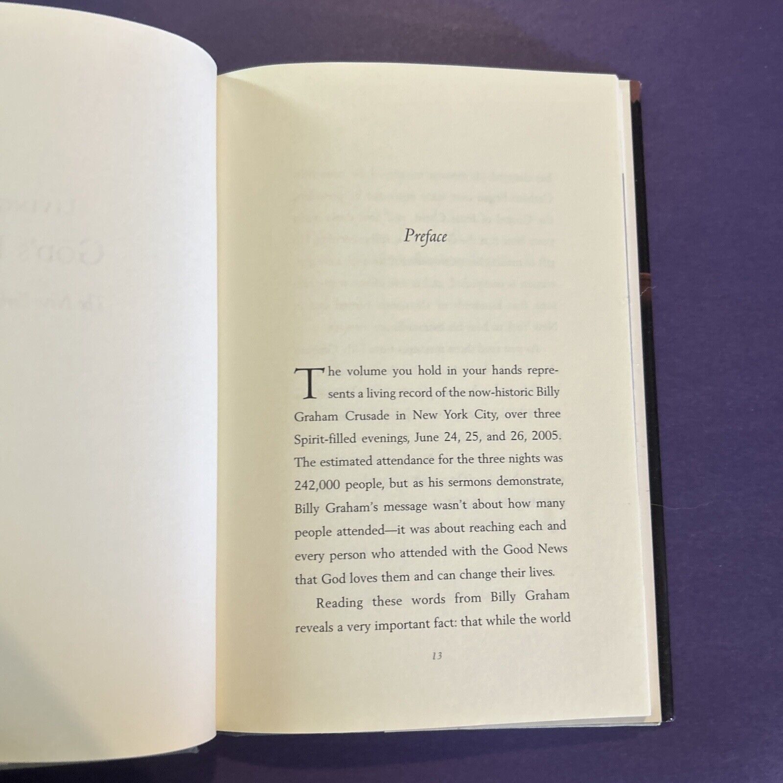 Living in God's Love: The New York Crusade by Graham Graham Hardcover Book Item image 9