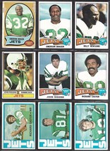 New York Jets Topps 1970&#39;s Football Card Lot incl. John Riggins Emerson Boozer - £5.71 GBP