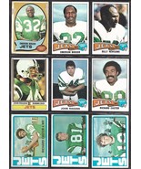 New York Jets Topps 1970&#39;s Football Card Lot incl. John Riggins Emerson ... - £5.69 GBP