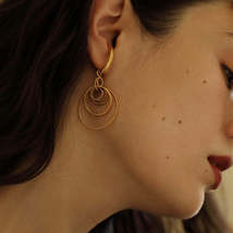Feminine Exaggerated Cool Earrings Can Be Looped - £39.75 GBP+