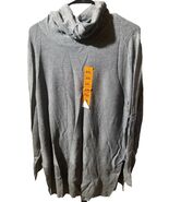 Adrienne Vittadini Gray Turtle Neck Sweater Long Thin Knit Top Long Slee... - $20.89 CAD