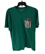 Nike Mens Lebron James T-Shirt M Dark Green Short Sleeve Crew Neck Pocket  - $20.29 CAD