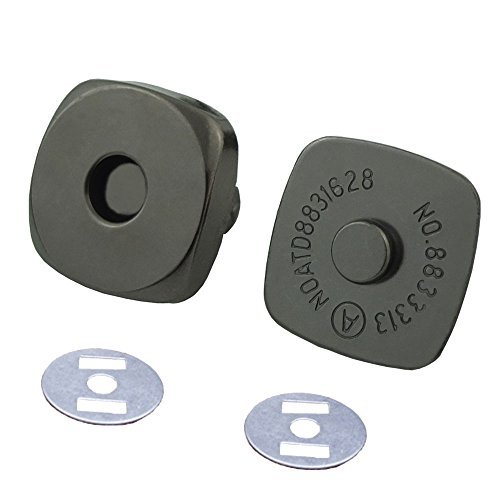 Bluemoona 20 Sets - 18MM 3/4" Square Shape Magnetic snaps closures Clasp in Purs