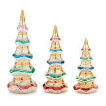 Multicolor Mercury Glass Pine Tree (Set of 3) - $90.12