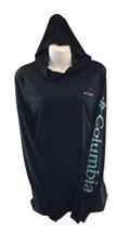 Columbia Omni-Shade Sun Protection Hoodie Size S/P Black/spellout logo On Sleeve - £13.13 GBP