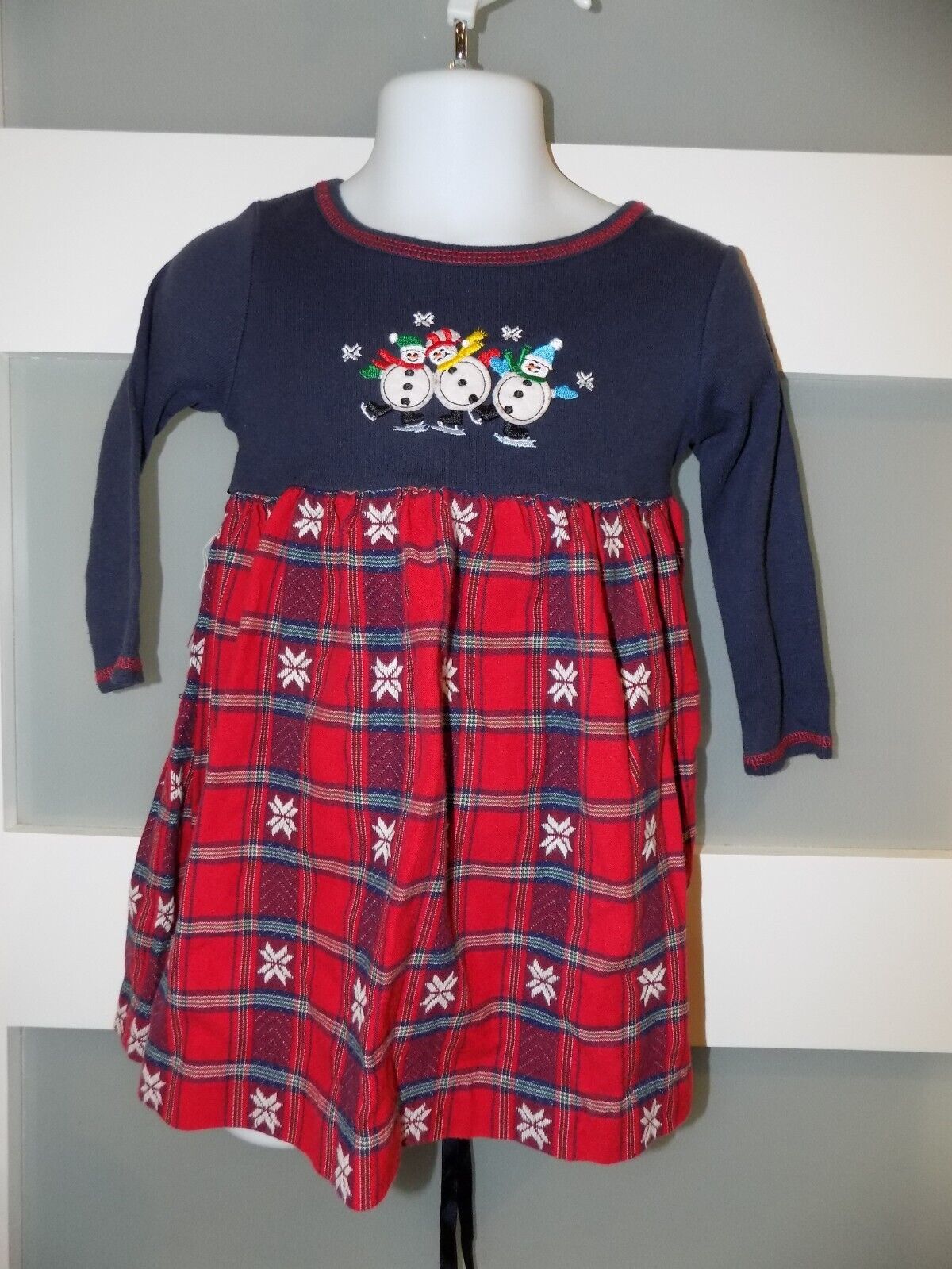 Bonnie Jean Dancing Snowman Dress Size 2T Girl&#39;s - $13.50