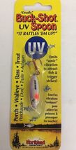 Northland Tackle BRUVS3-46 UV Buck Shot Rattle Spoon Purple Tiger 1/8 oz... - $12.50