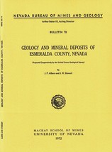 Geology and Mineral Deposits of Esmeralda County, Nevada by J. P. Albers... - £17.99 GBP