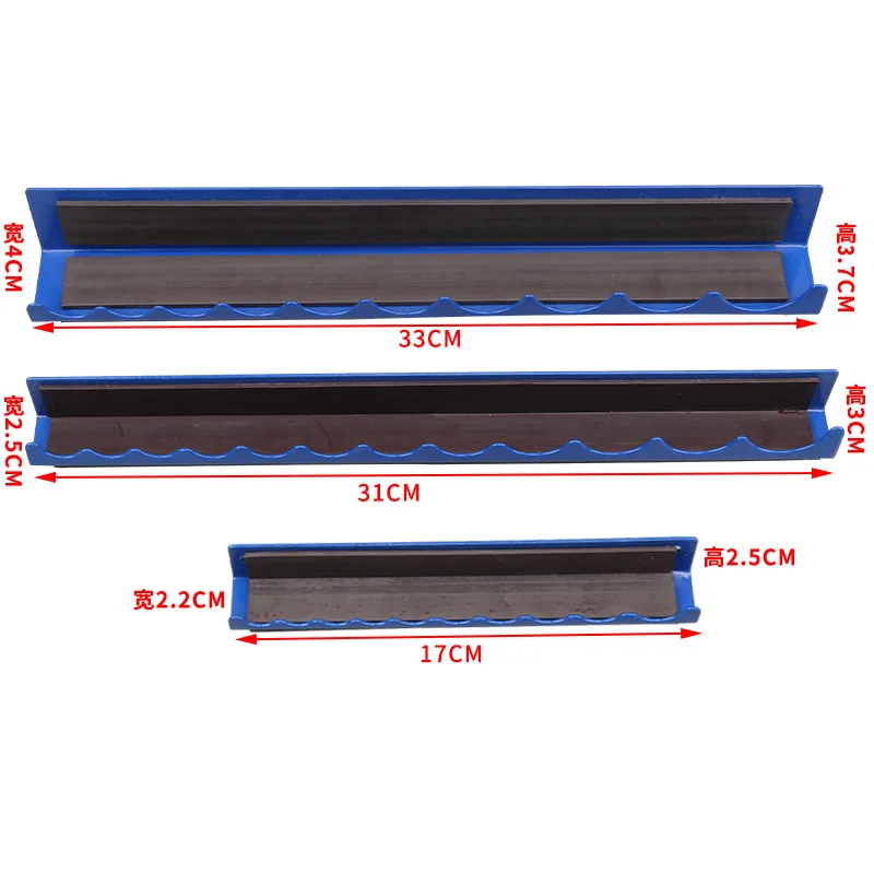 3pcs/set Magnetic Tool Storage Tray Chrome Vanadium Steel 1/4 &quot;1/2&quot; 3/8 &quot;Socket  - £68.59 GBP