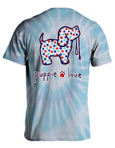 New Puppie Love Red White &amp; Blue Fill T Shirt - £19.23 GBP